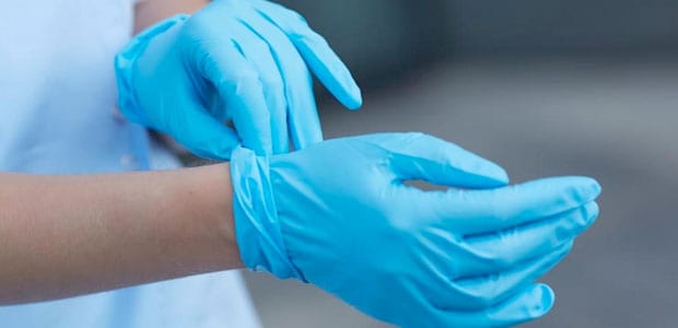 Moving During Coronavirus wear gloves