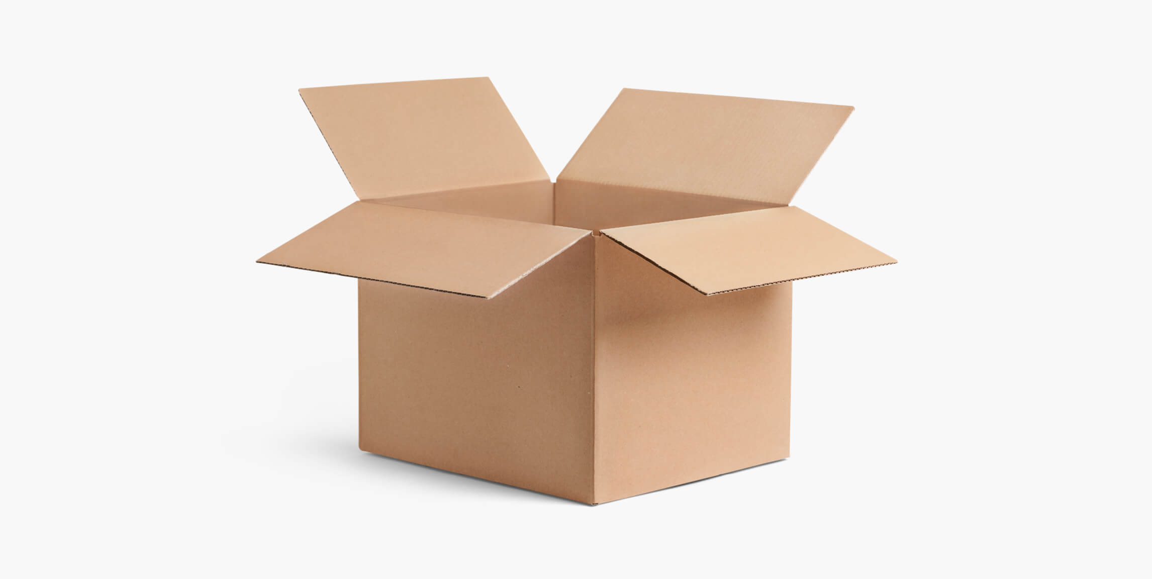 Plain cardboard boxes