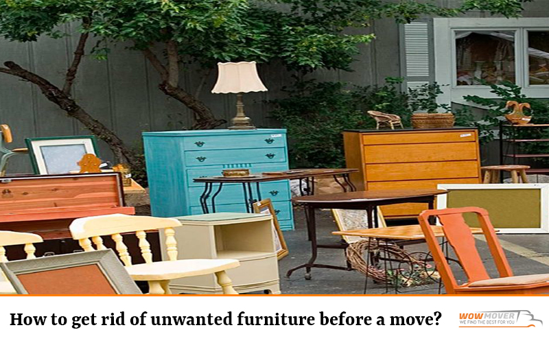 How to get rid of unwanted furniture before a move?