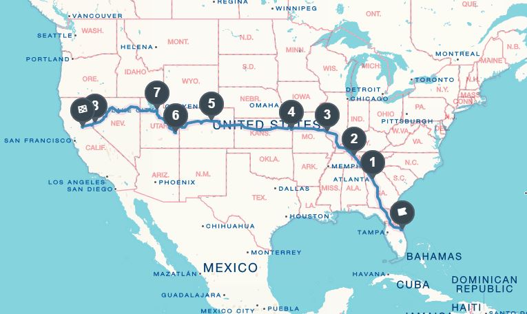 How Much Does It Cost to Move from California to Florida