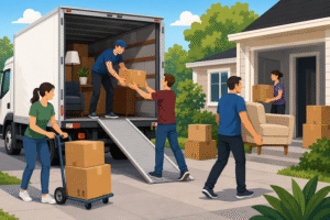 How to Unload a Moving Truck Safely and Efficiently