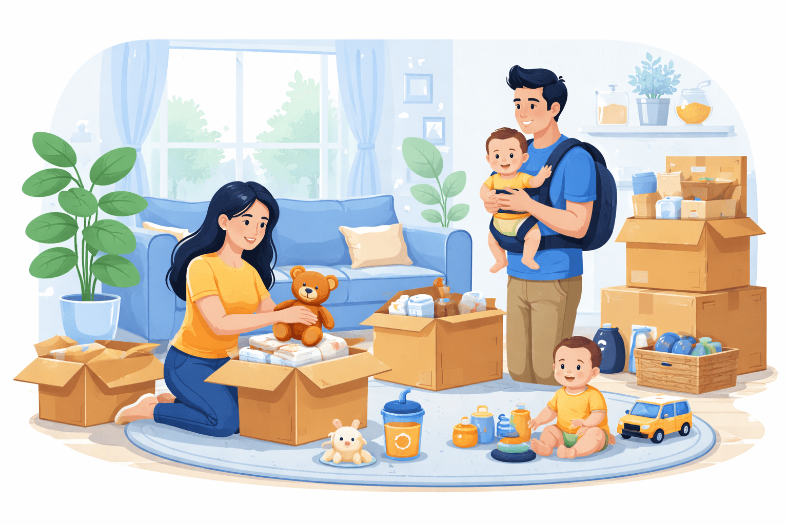 Moving with a Baby: Tips for Stress-Free Unpacking