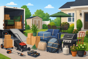 move outdoor belongings
