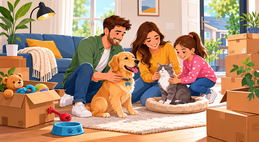 How to Help Pets Adjust to a New Home After Moving