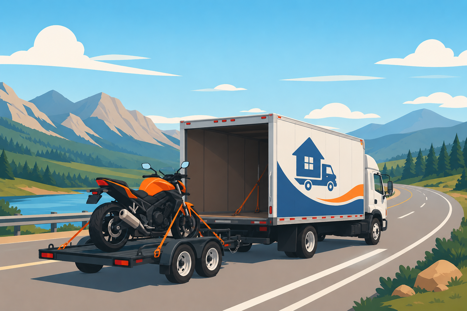 How to Move a Motorcycle Cross-Country Safely