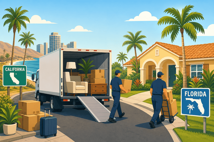 California to Florida Moving Costs: Full Breakdown