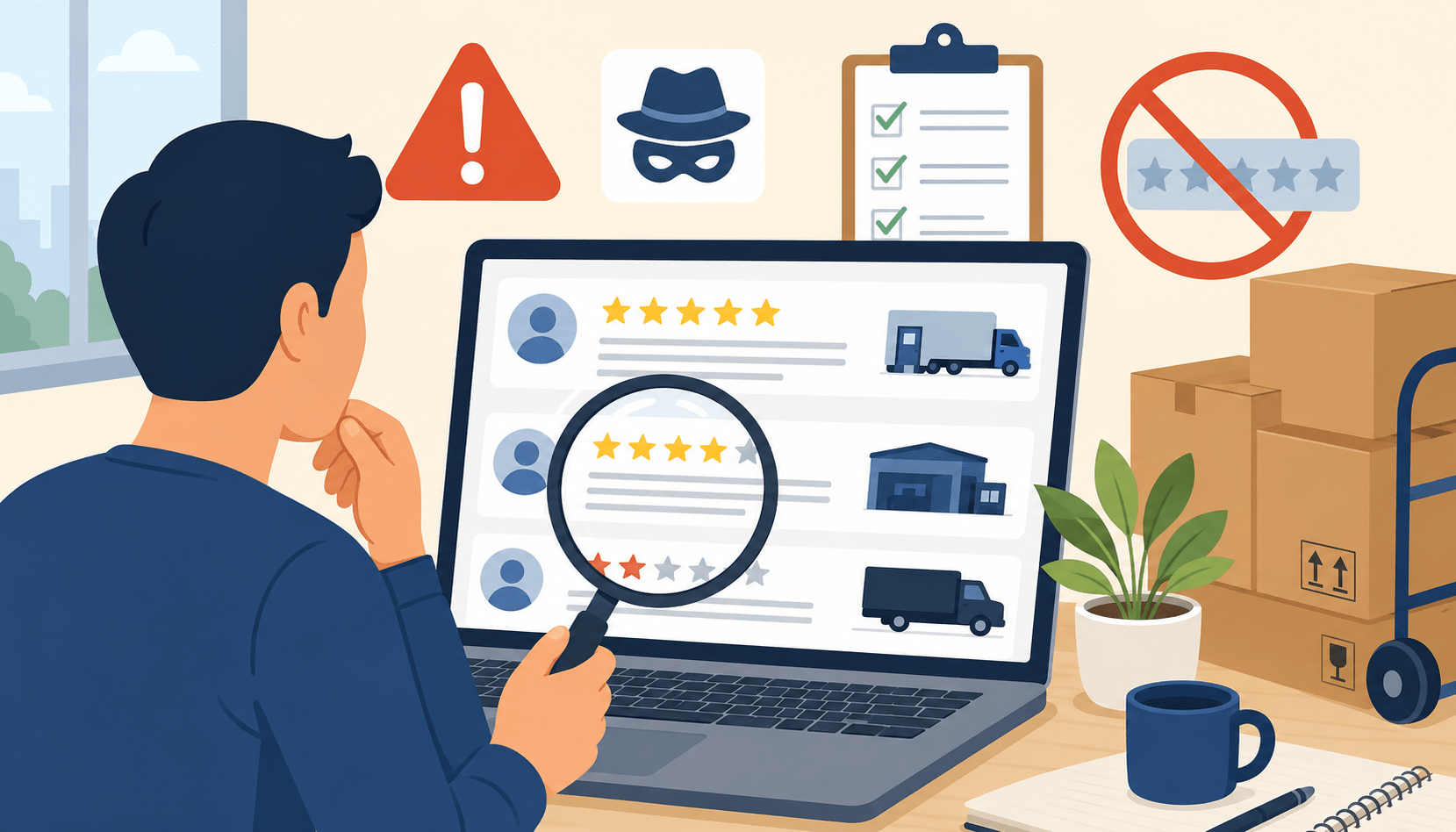How to Spot Fake Moving Reviews and Listings Online