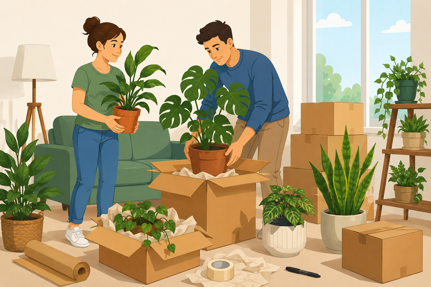 The Ultimate Plant Parent Guide for Moving Houseplants Safely