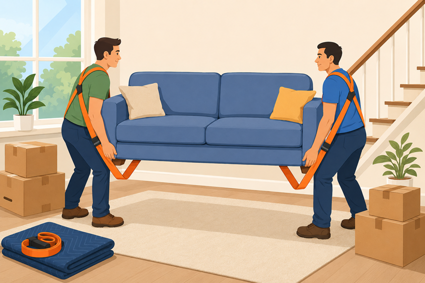 How to Use Lifting Straps When Moving Furniture Safely