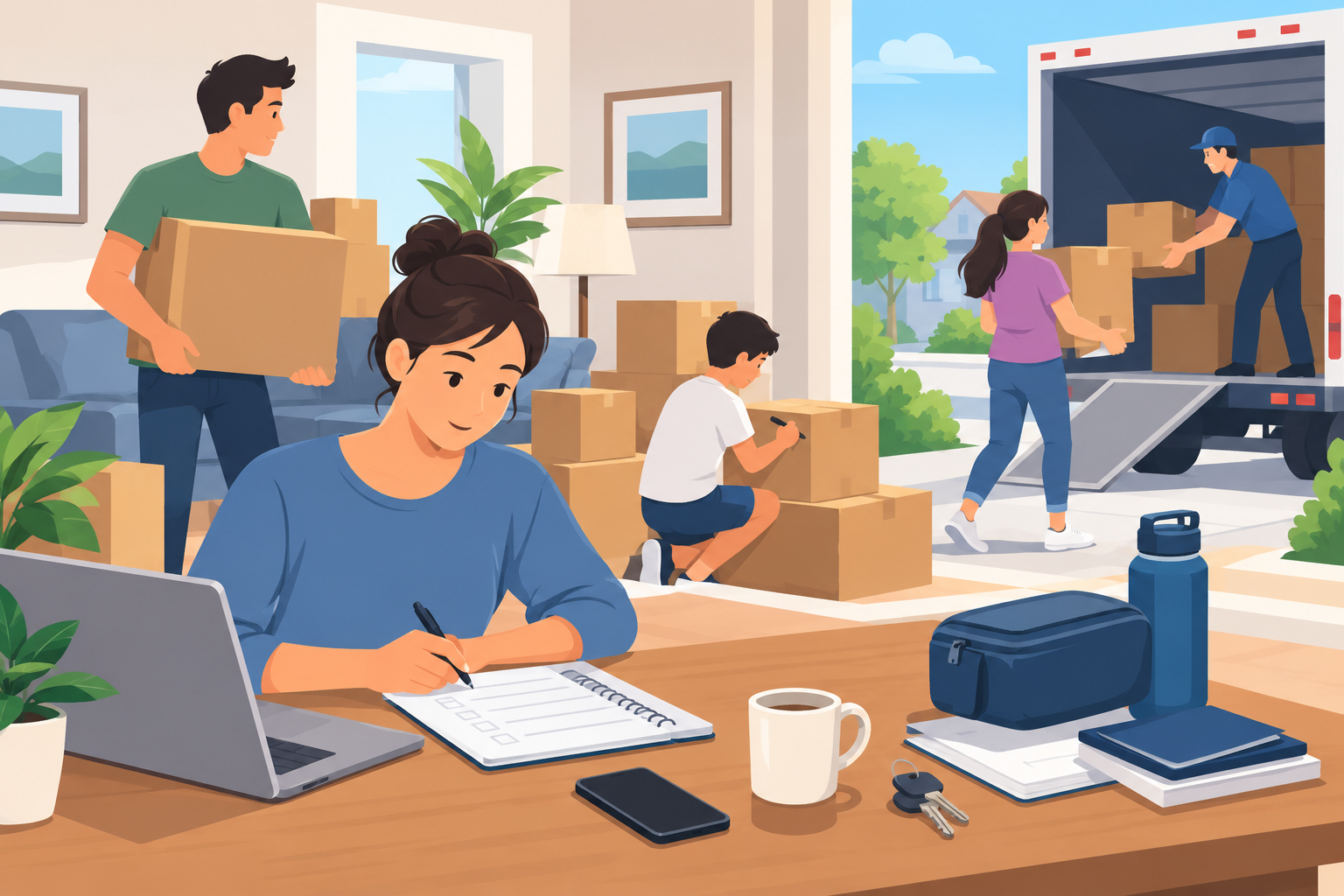 How to Manage Your Time on Moving Day Without Stress