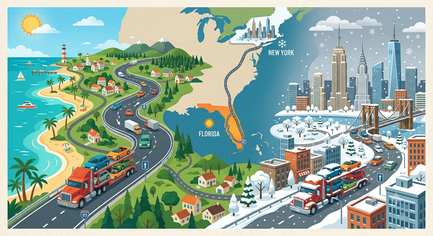 Seasonal Car Transport Florida to New York: Smart Tips